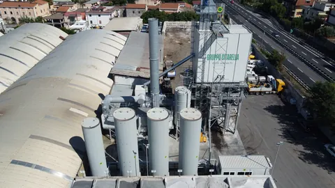 Foto reale dell’impianto di produzione Eco Asfalti